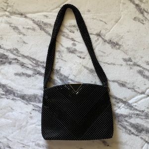 🤎2/$20 retro 90’s black beaded shoulder bag